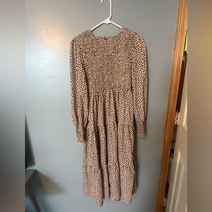 Cheetah Print long sleeve dress